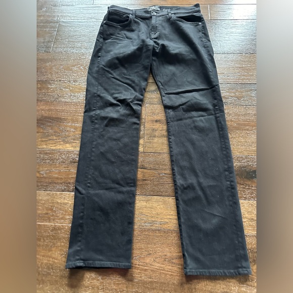 7 For All Mankind Black Straight Jeans- size 34 - Picture 1 of 9